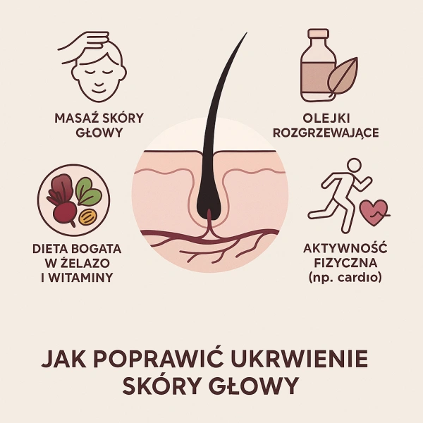Popraw Krążenie Krwi w Skórze Głowy i Zatrzymaj Wypadanie Włosów