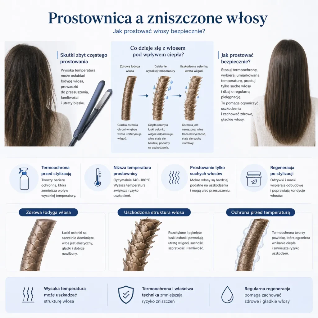 Prostowanie włosów bez ryzyka uszkodzeń